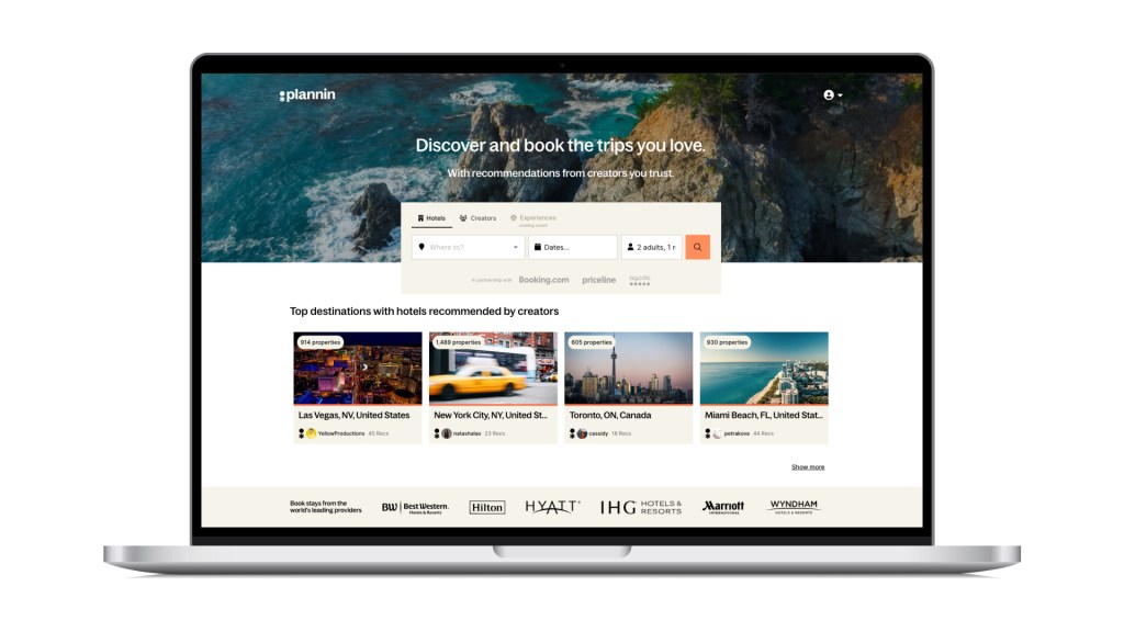 Former Priceline execs debut Plannin, a booking platform that uses travel influencers to help plan trips